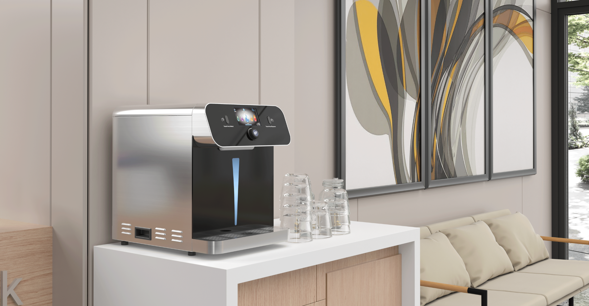 Apă filtrată în sistem watercooler