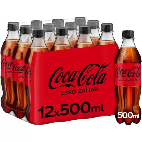 Bax Băutură răcoritoare Coca Cola Zero, 12x500 ml